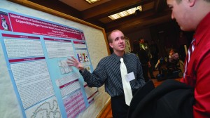 A student presents his research project at last year's QUEST. The 25th annual student research competition will be held this Thursday.
