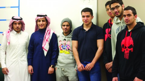 Students of the English Language Institute and Saudi Aramco. Photo by Alyssa Pawluk/ The Jambar. 