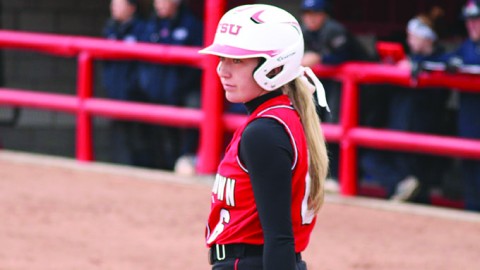 The Youngstown State University softball team finished the 2014 season with a 2-1 record against Cleveland State University, including a first round win during the Horizon League tournament. Photo courtesy of YSU Sports Information. 