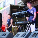 Jake Stephens (left) and Jake Capezzuto of Northern Whale perform on the first day of Fashion Meets Music Festival 2015 in Columbus.