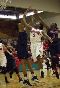 The Youngstown State University loss to Wright State University was the third consecutive game in which point guard Indiya Benjamin led the team in scoring.